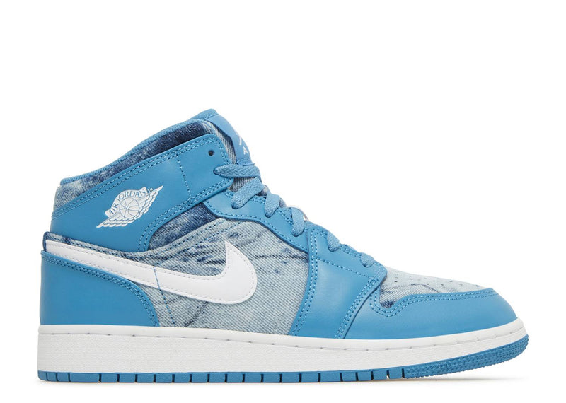 AIR JORDAN 1 MID GS 'WASHED DENIM'