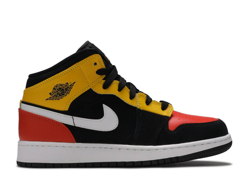 AIR JORDAN 1 MID SE GS 'AMARILLO TEAM ORANGE'