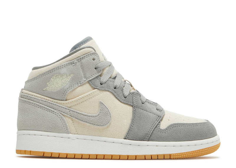 Air Jordan 1 Mid SE GS 'Coconut Milk Particle Grey'