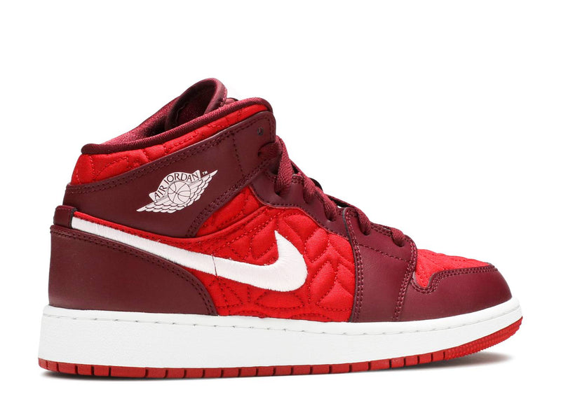 AIR JORDAN 1 MID SE GS 'RED QUILTED'