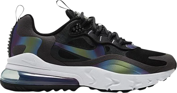 NIKE AIR MAX 270 REACT GS 'DARK SMOKE GREY IRIDESCENT' (NO BOX)