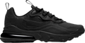 NIKE AIR MAX 270 REACT GS 'TRIPLE BLACK' (NO BOX)