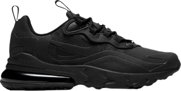 NIKE AIR MAX 270 REACT GS 'TRIPLE BLACK' (NO BOX)