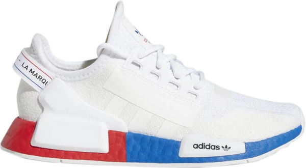 ADIDAS NMD_R1 V2 GS 'WHITE LUSH RED BLUE'