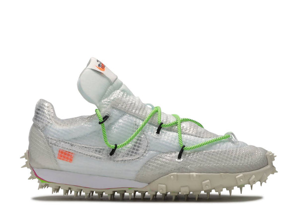 OFF-WHITE X NIKE WMNS WAFFLE RACER 'ELECTRIC GREEN'
