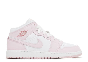 AIR JORDAN 1 MID GS 'PINK FOAM FIRE RED'