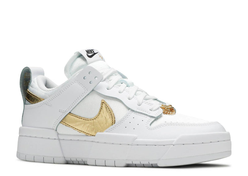 Nike Wmns Dunk Low Disrupt 'White Metallic Gold'